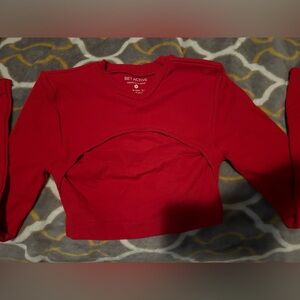 Set active long sleeve crop top